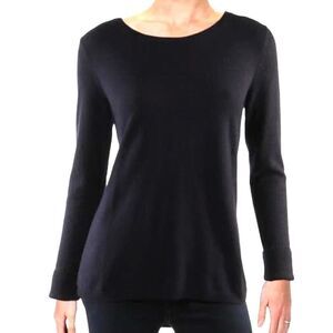 NWT 100% Cashmere AQUA Layered Mixed Media Sweater